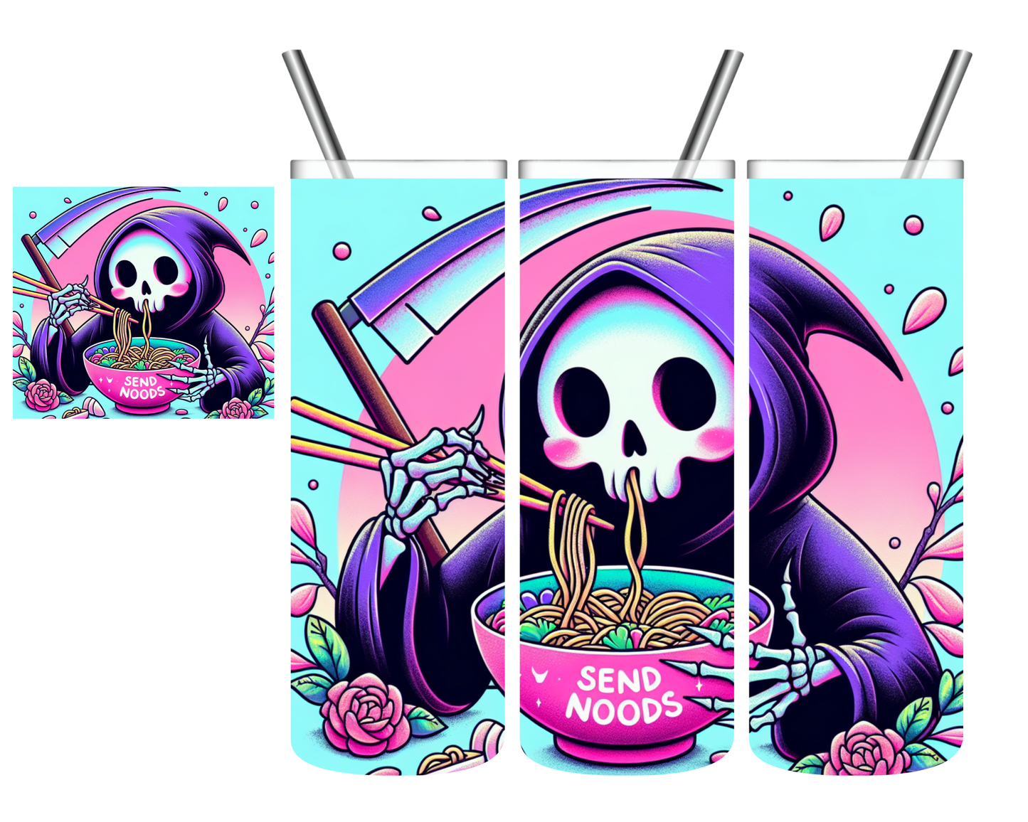 Send Noods Reaper 20 oz Tumbler