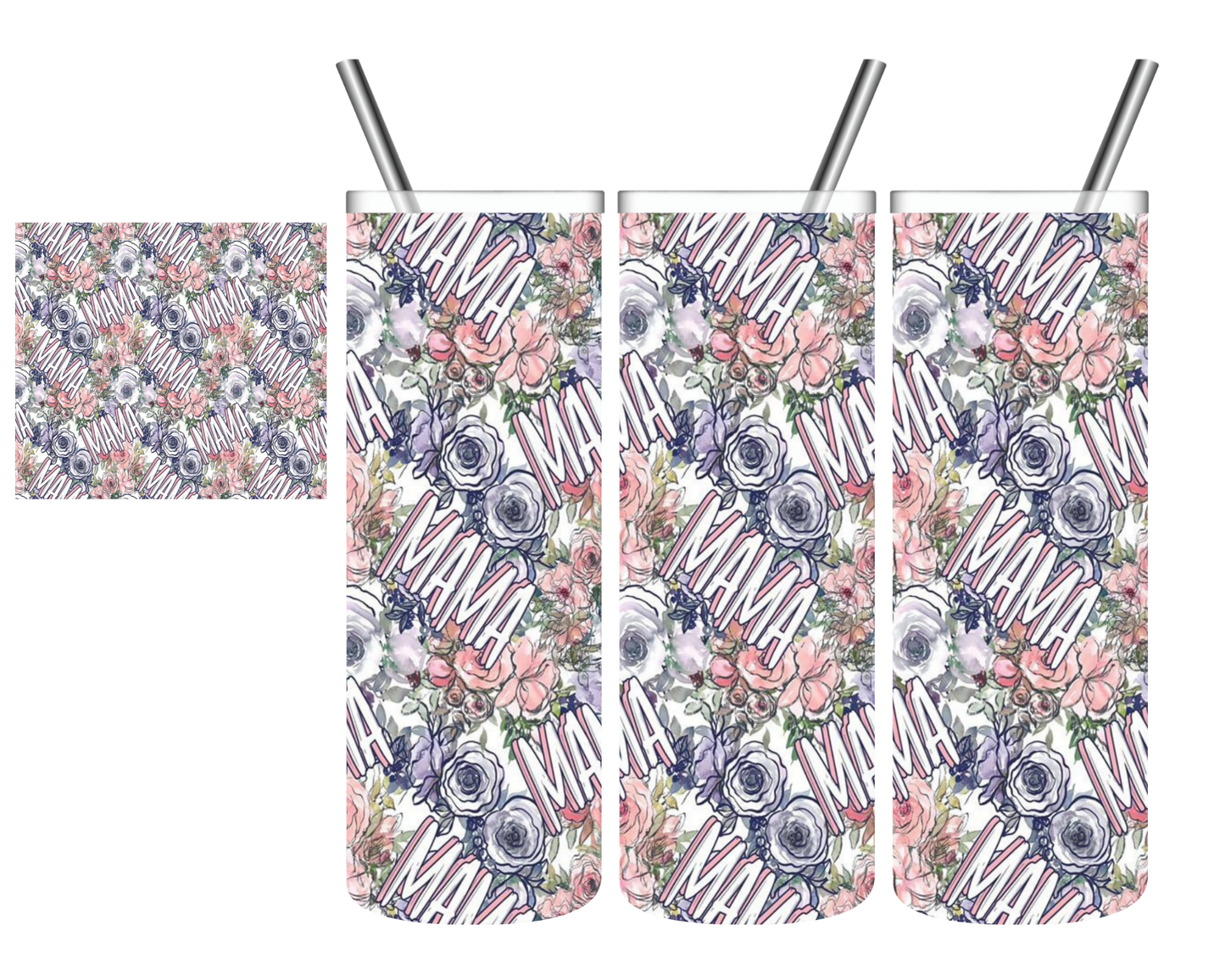 Floral Mama Repeat 20 oz Tumbler