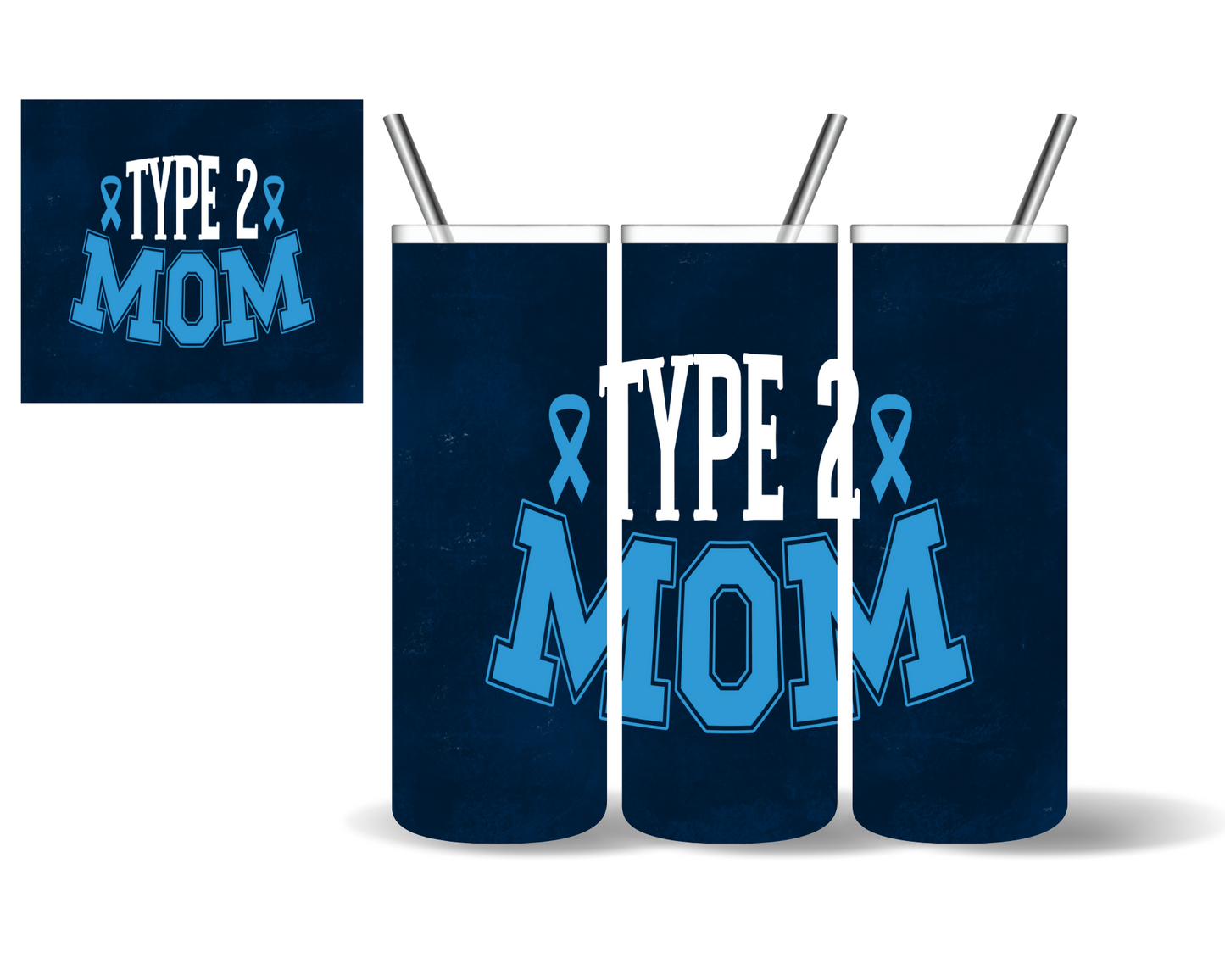 Type 2 Diabetes Mom 20 oz Tumbler