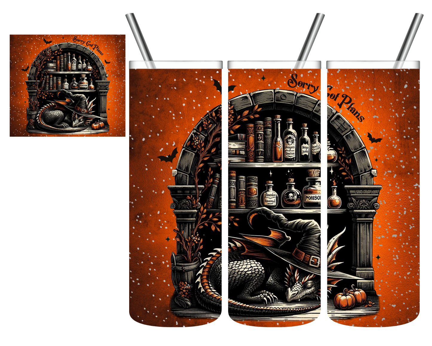 Sorry Got Plans Sleeping Dragon 20 oz Tumbler