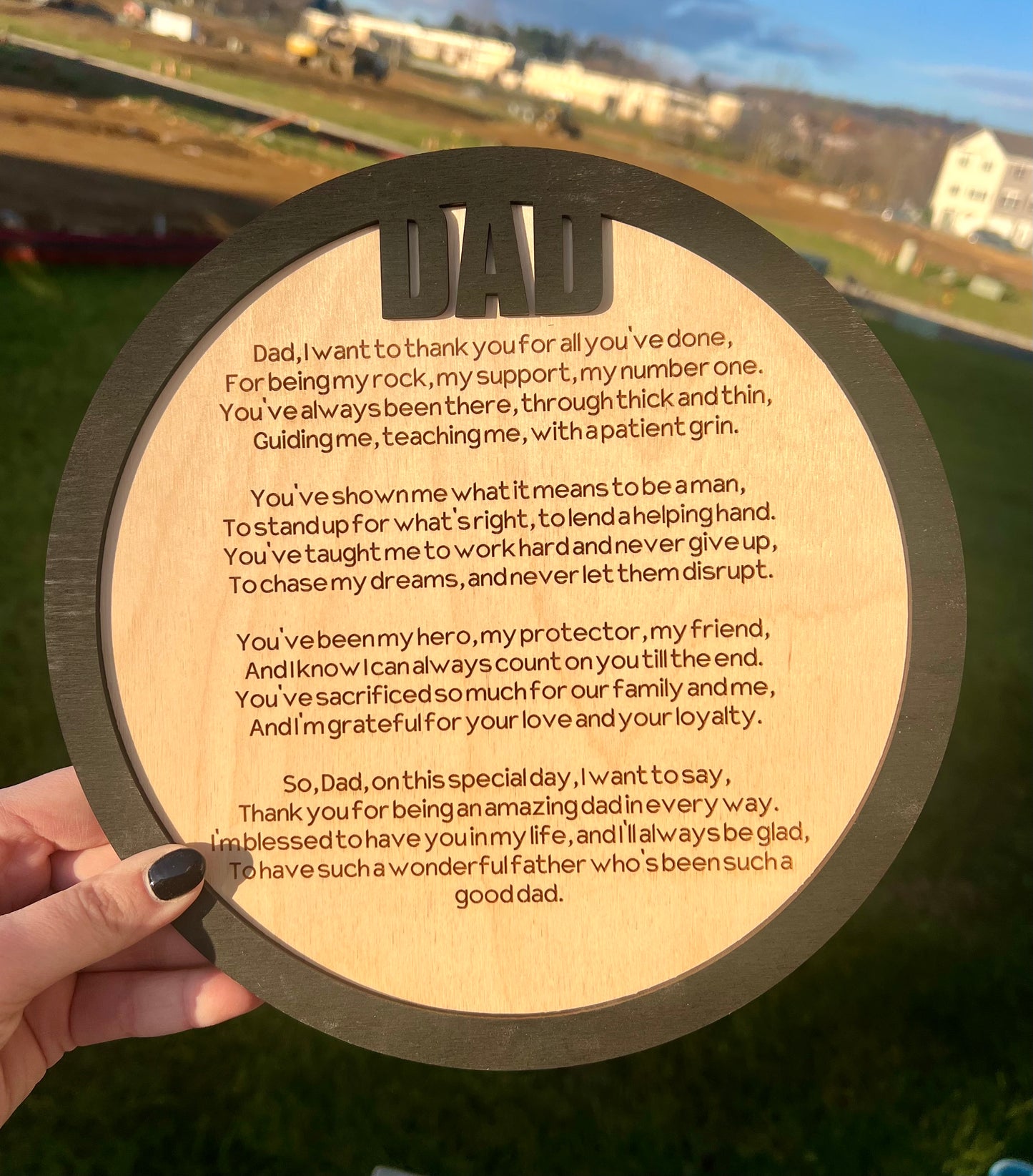 Dad Plaque Gift For Dad