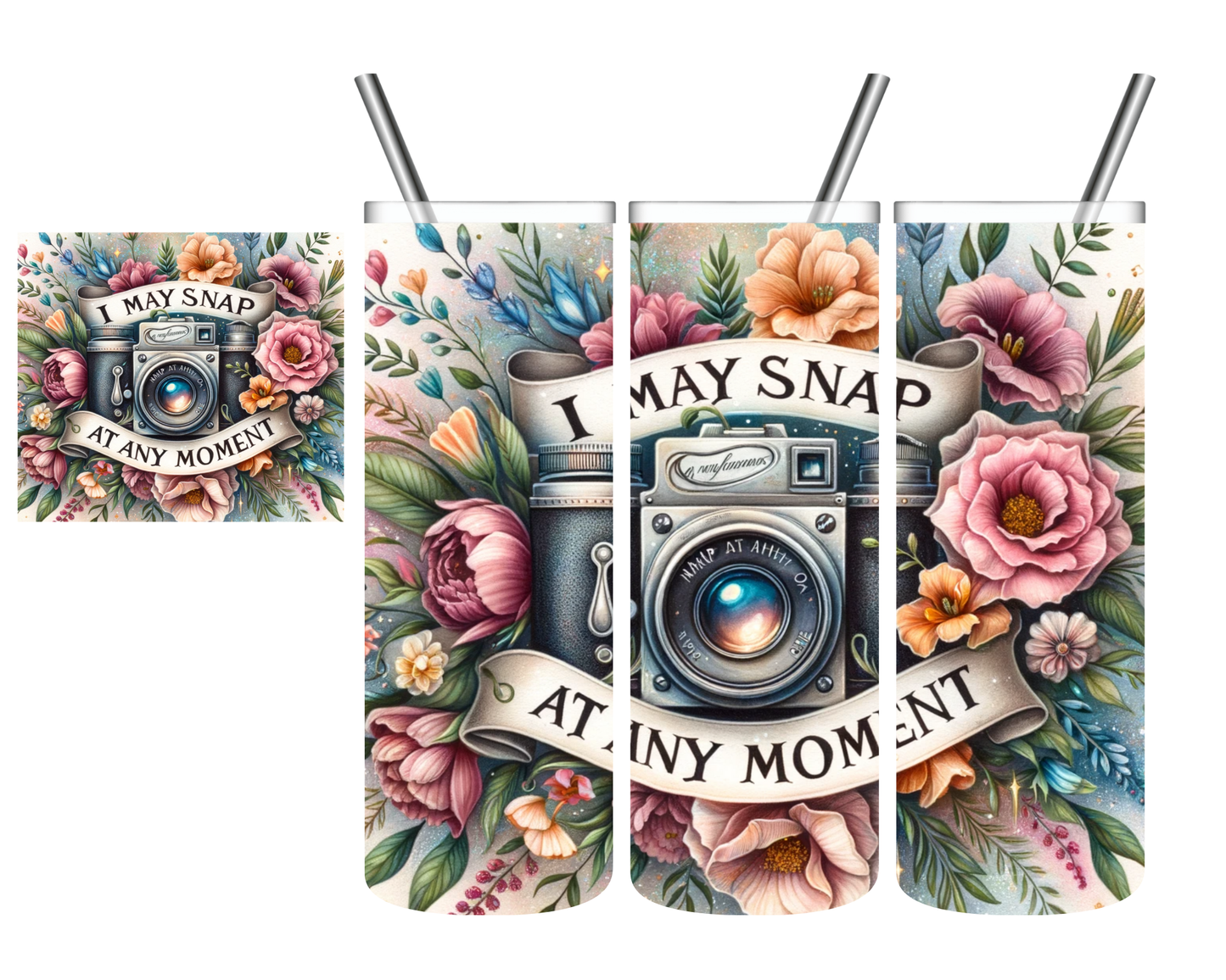 Vintage Camera I May Snap At Any Moment 20 oz Tumbler