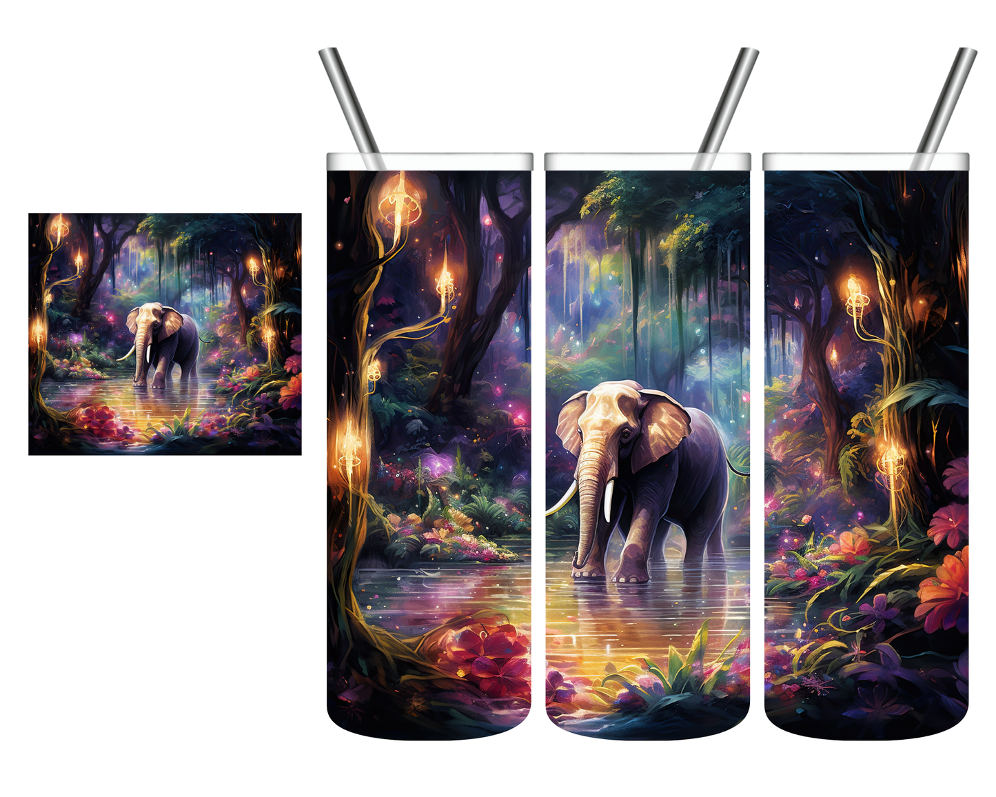Enchanted Elephant 20 oz Tumbler