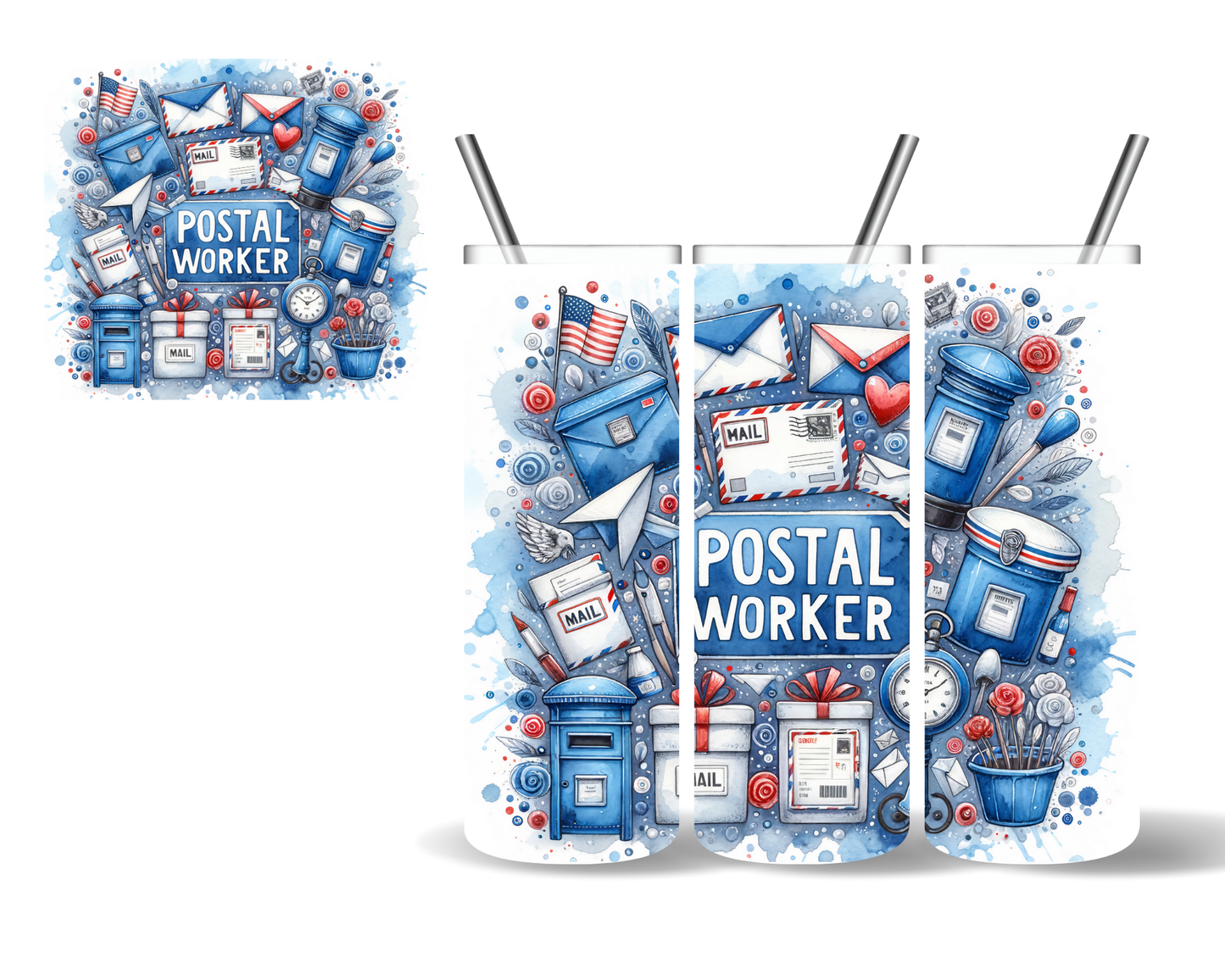 Postal Worker USPS Post Office 20 oz Tumbler