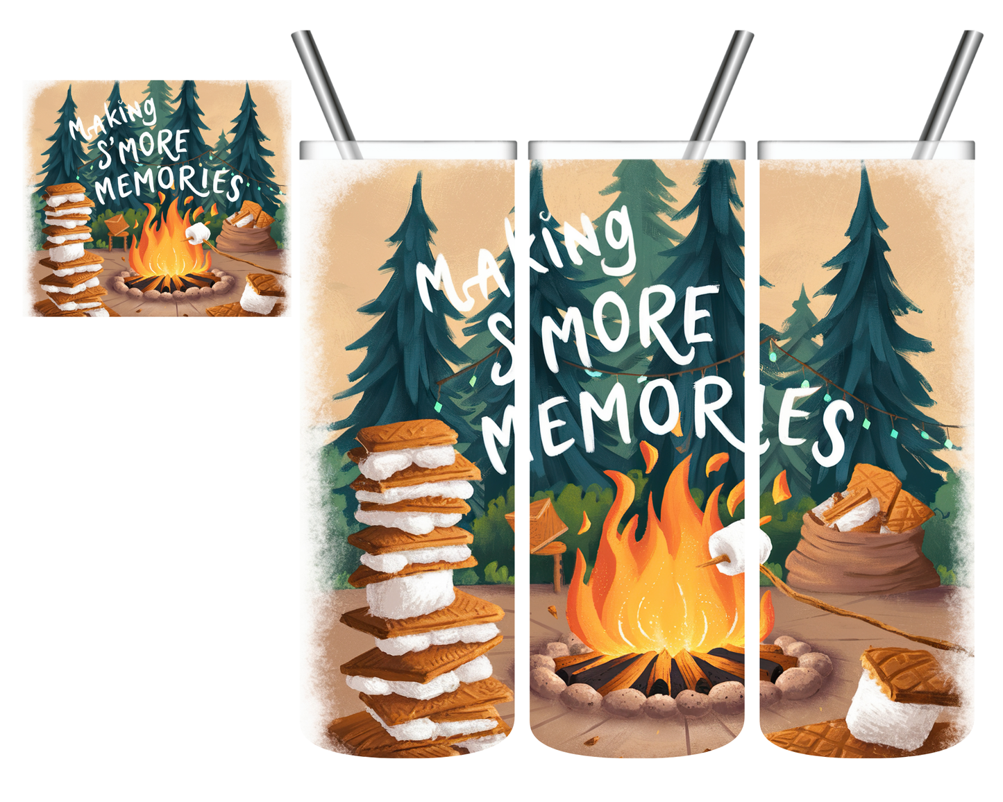 Makin Smore Memories Camping 20 oz Tumbler