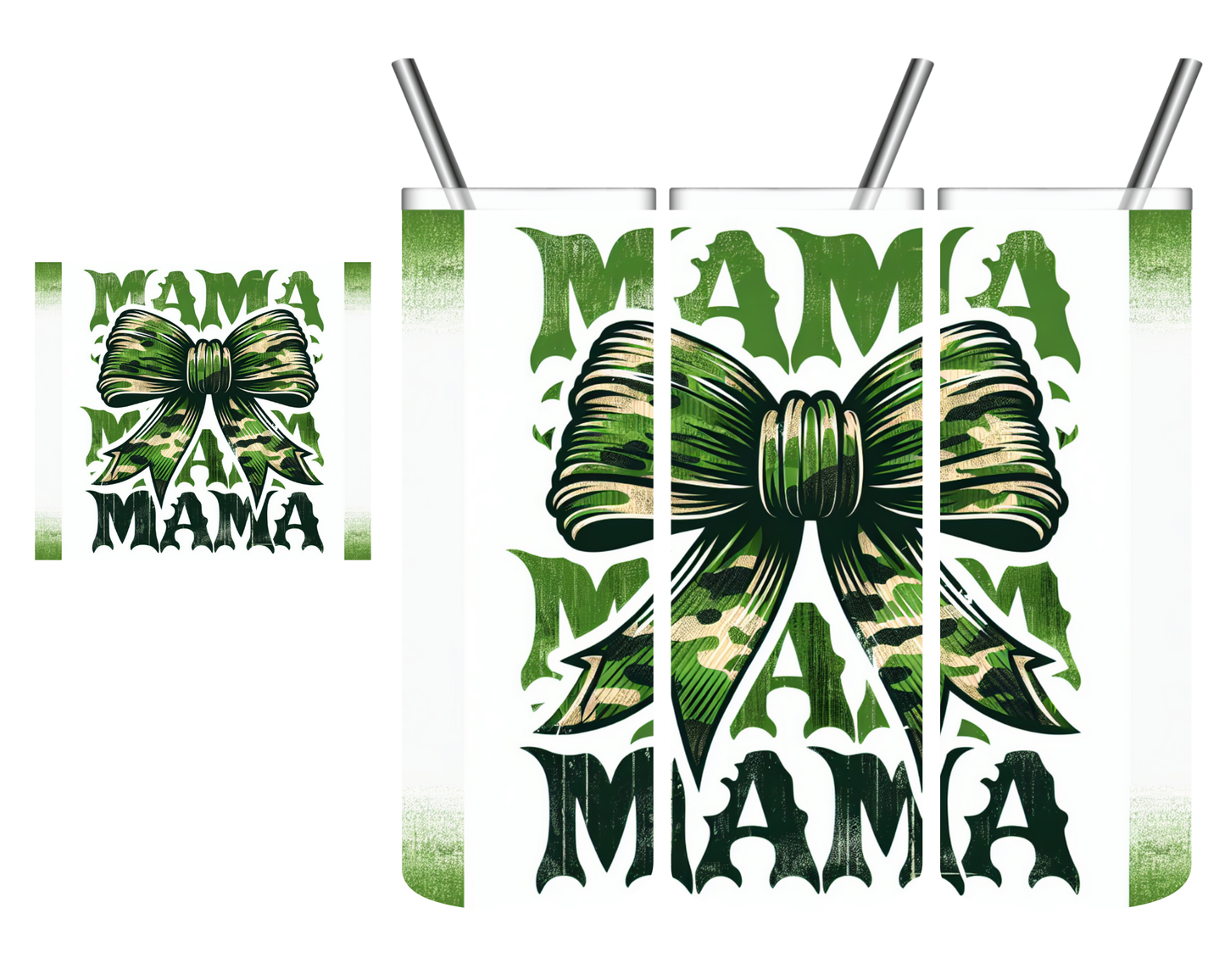 Vintage Camo Mama 20 oz Tumbler