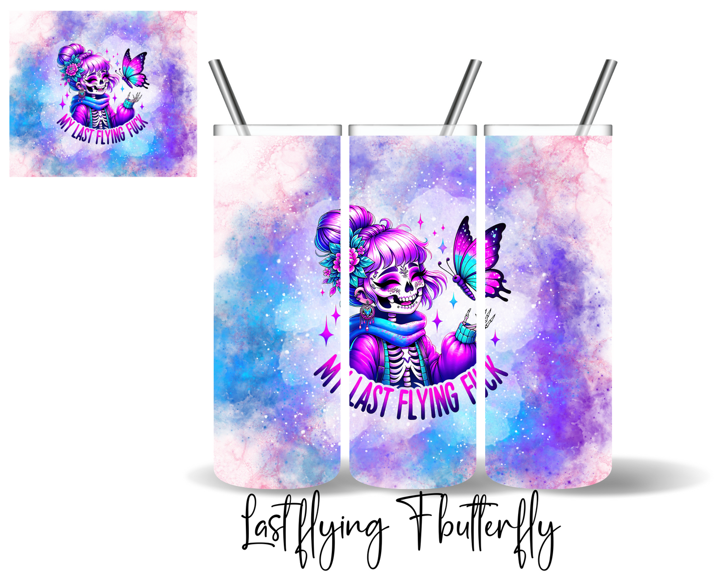 Last Flying F Butterfly Tumbler