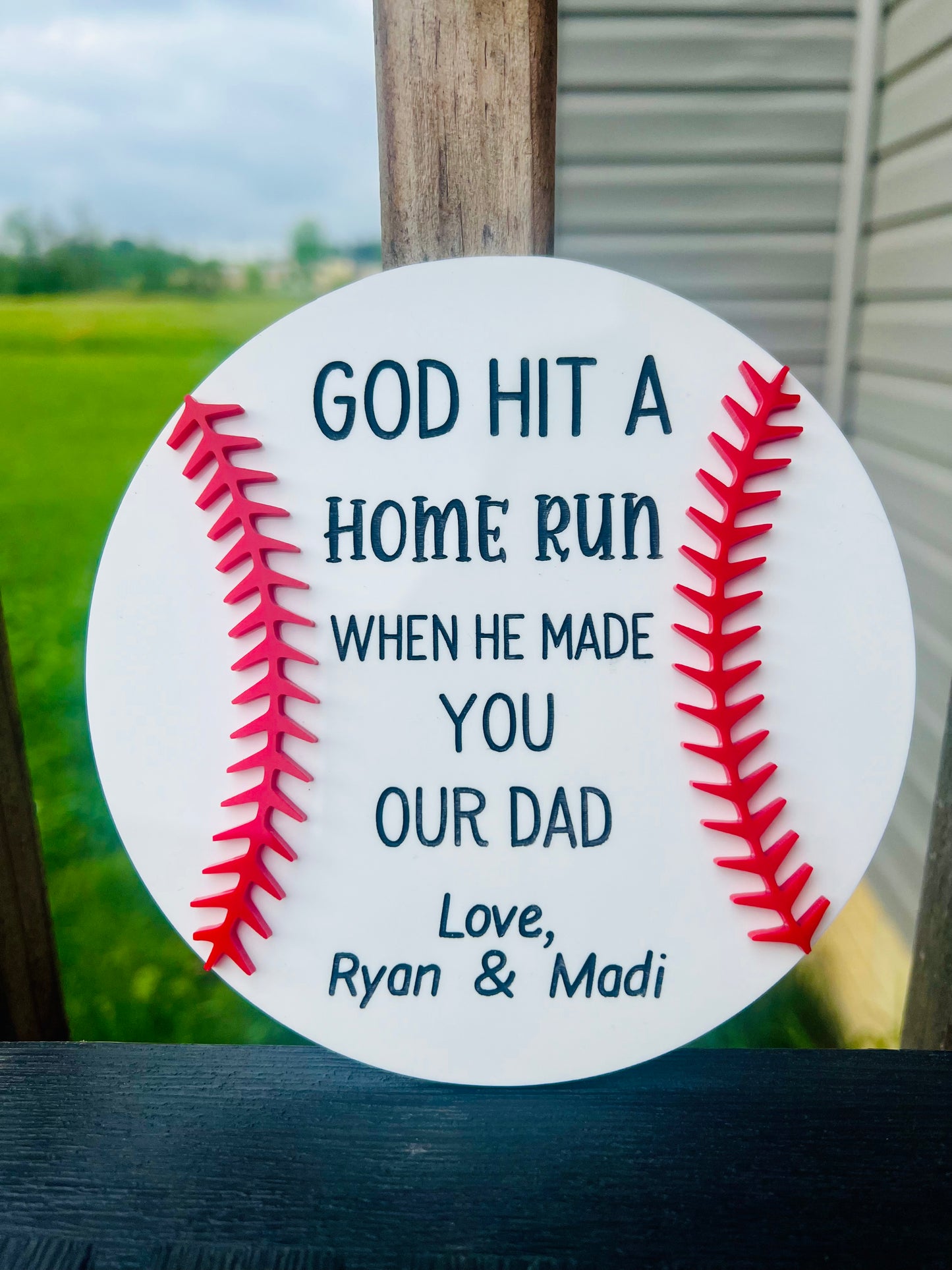 God Hit A Homerun Dad Baseball Father’s Days