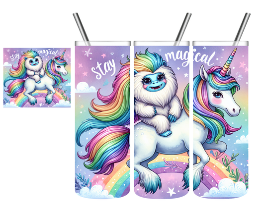Stay Magical Yeti Unicorn 20 oz Tumbler
