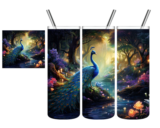 Enchanted Peacock 20 oz Tumbler