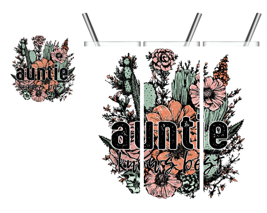 Auntie Knows Best Aunt Cactus 20 oz Tumbler