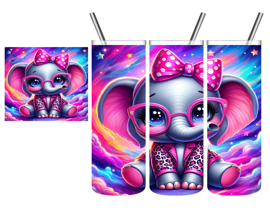 Baby Elephant Clouds 20 oz Tumbler