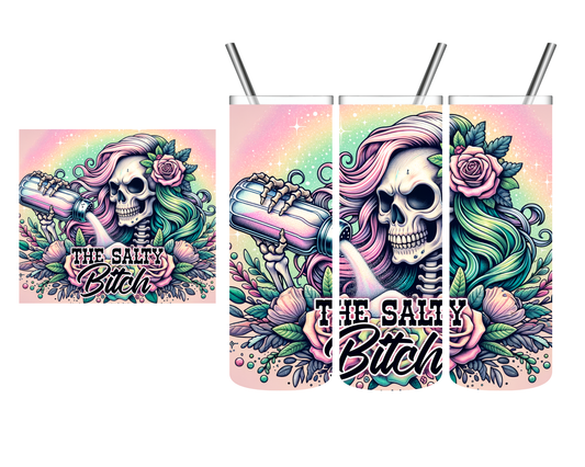 The Salty Bitch Skeleton 20 oz Tumbler