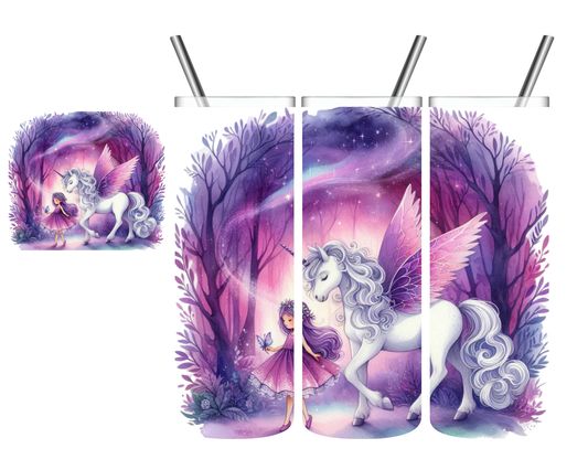 Unicorn Fairy 20 oz Tumbler