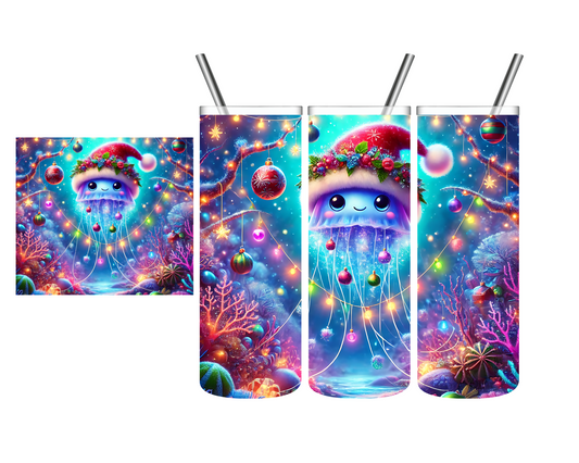 Magical Jellyfish Christmas 20 oz Tumbler