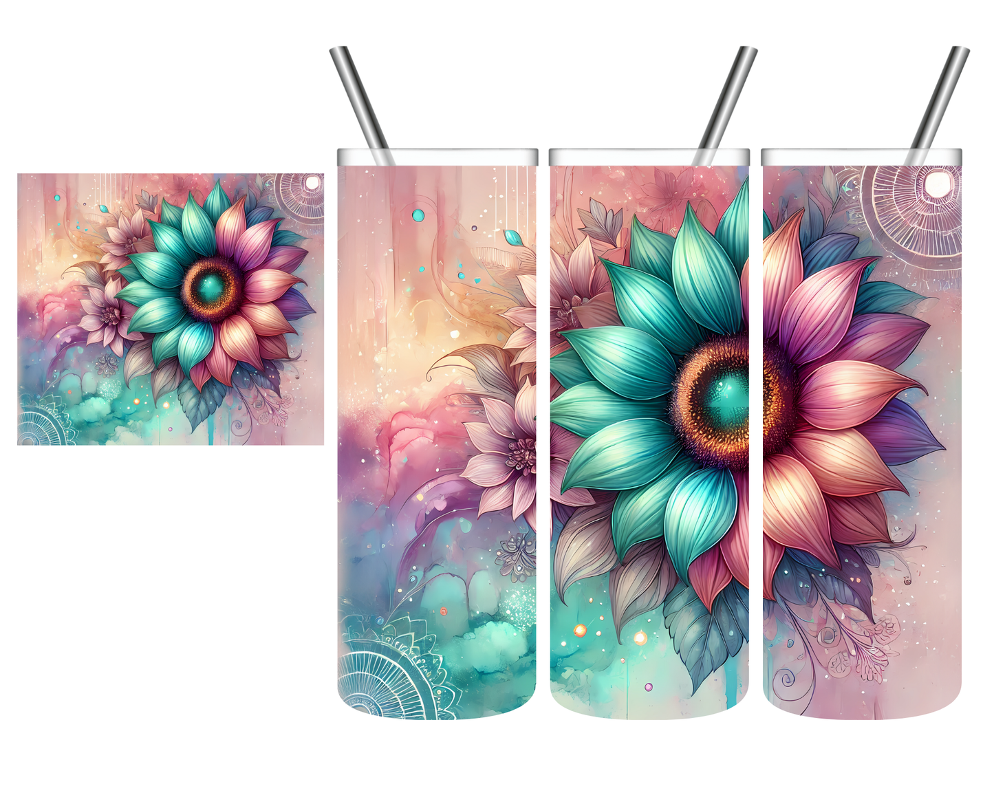 Pastel Sunflower 20 oz Tumbler