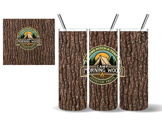 Camp Morning Wood 20 oz Tumbler