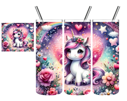 Unicorn Heart 20 oz Tumbler