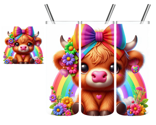 Rainbow Bow Highland 20 oz Tumbler