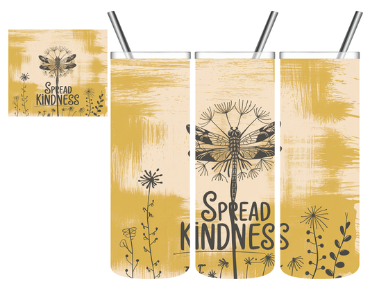 Spread Kindness Dragonfly 20 oz Tumbler