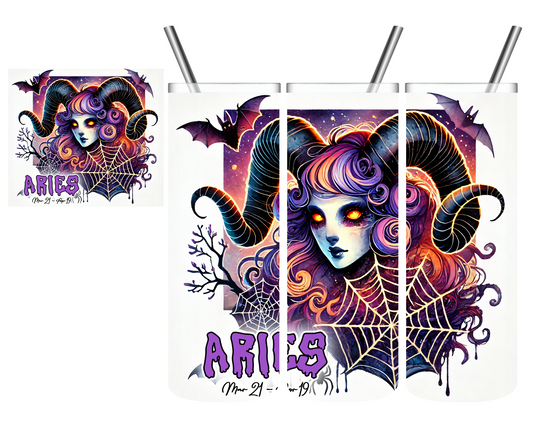 Halloween Aries Zodiac Sign Celestial 20 oz Tumblers