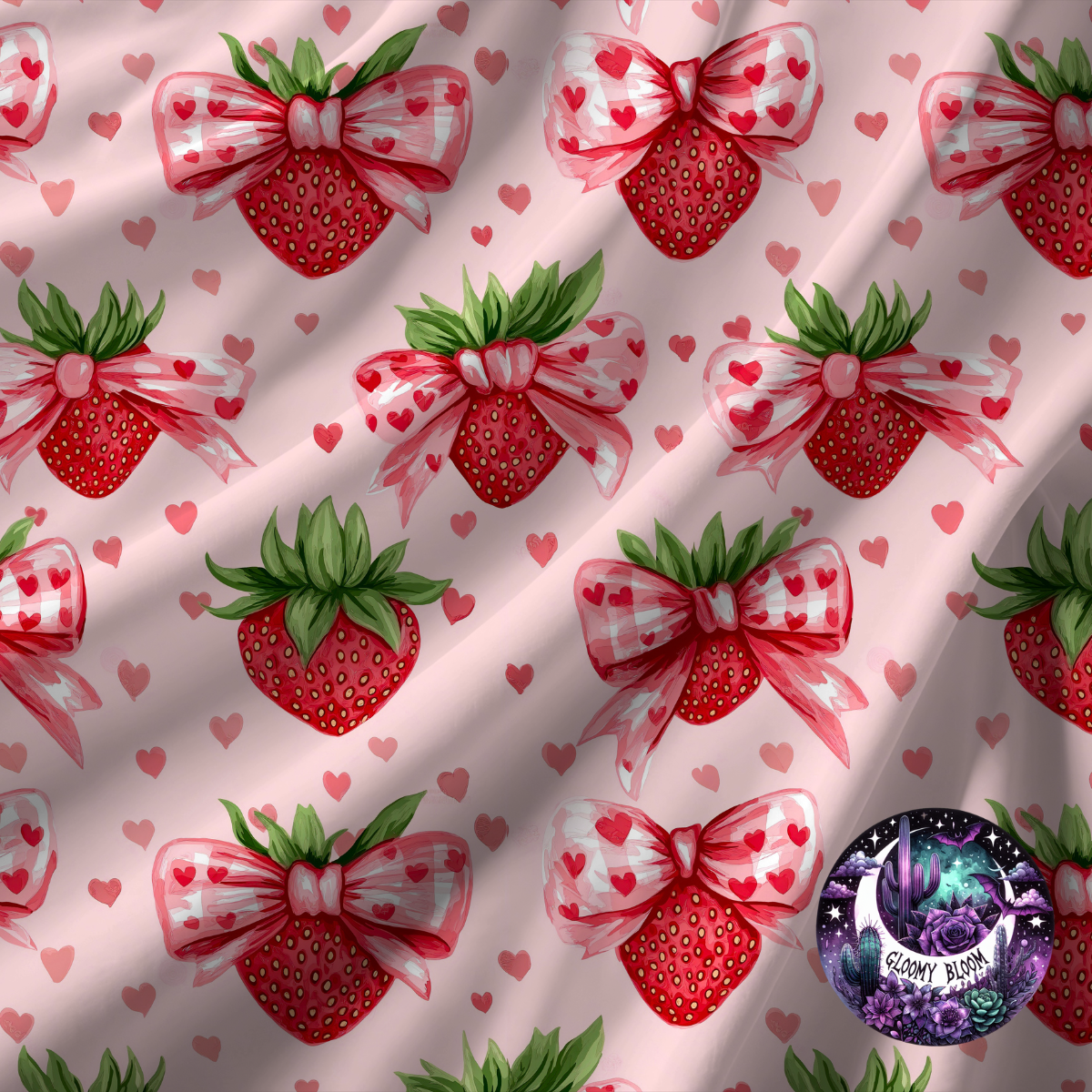 Plush Blanket - Trending Valentine's Day Strawberry Croquette Bow Gift for Her
