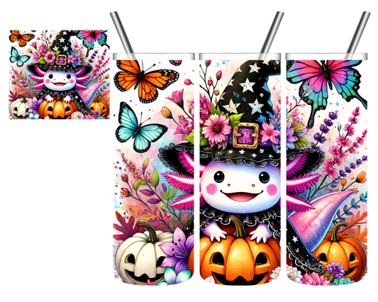 Halloween Witch Axolotl 20 oz Tumbler
