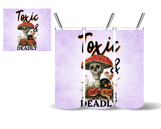 Toxic & Deadly Halloween Mushroom 20 oz Tumbler
