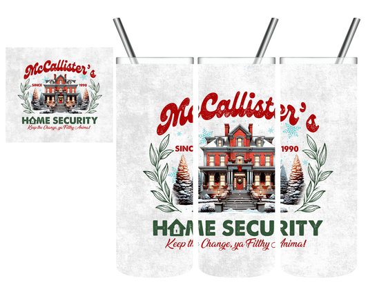 McCallister's Home Security Christmas 20 oz Tumbler