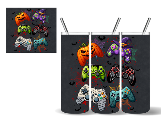 Halloween Gamer Game Controllers Halloween 20 oz Tumbler