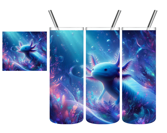 Underwater Axolotl 20 oz Tumbler