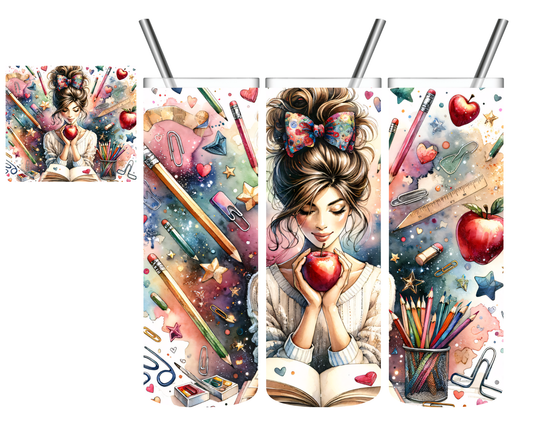 Watercolor Teacher 20 oz Tumbler