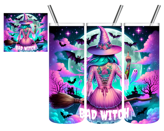 Pink Bad Witch 20 oz Tumbler