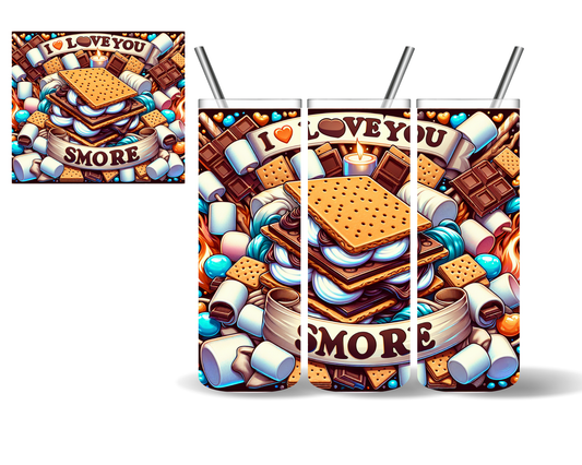 I Love You Smore Camping 20 oz Tumbler