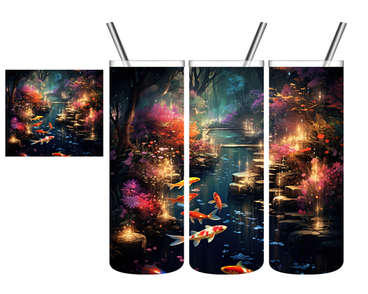 Enchanted Koi Fish 20 oz Tumbler
