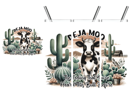 Deja Moo Cow 20 oz Tumbler