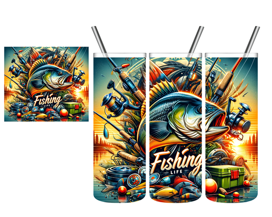 Fishing Life Bass 20 oz Tumbler