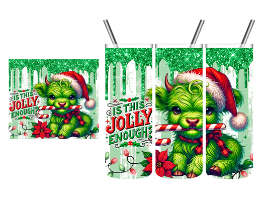 Is This Jolly Enough Highland Cow 20 oz Tumbler