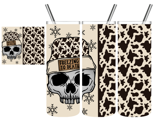Freezing to Death Skull 20 oz Tumbler