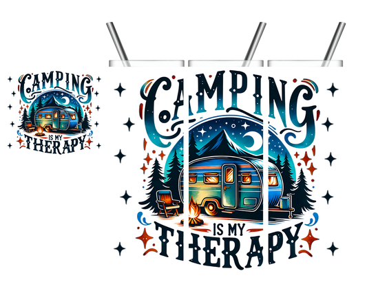 Camping is My Therapy 20 oz Tumbler