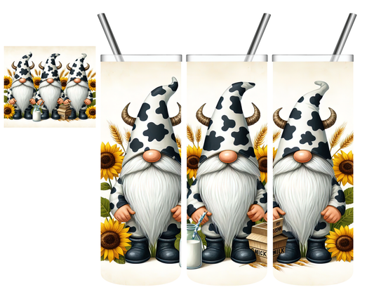 Cow Gnomes Thanksgiving 20 oz Tumbler