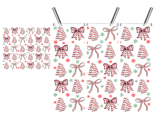 Christmas Tree Cakes & Bows 20 oz Tumbler
