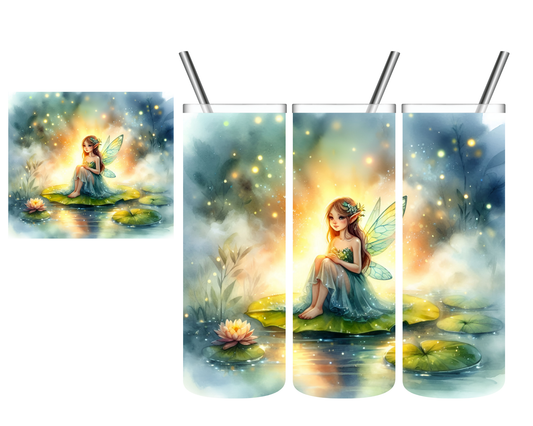 Lily Pad Fairy 20 oz Tumbler