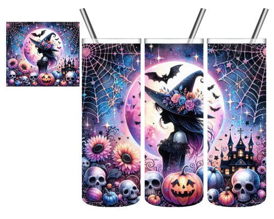 Moon Witch Halloween 20 oz Tumbler