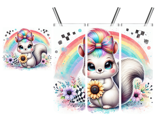 Baby Squirrel Rainbow 20 oz Tumbler