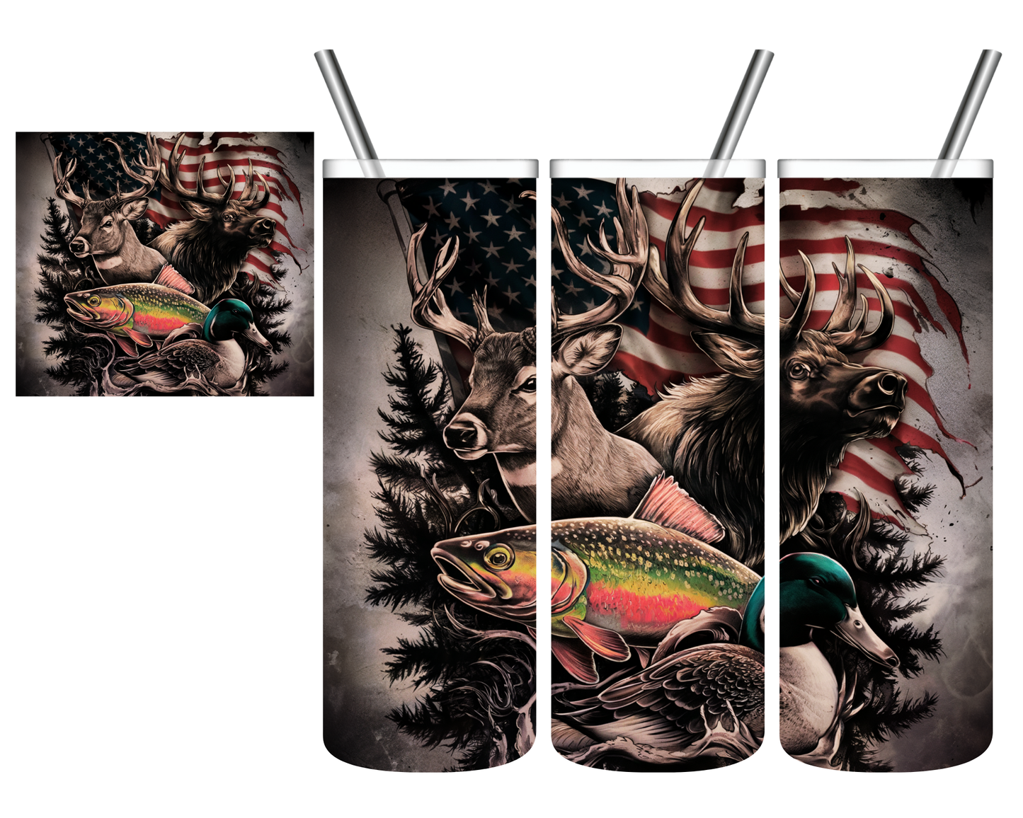Hunting & Fishing 20 oz Tumbler