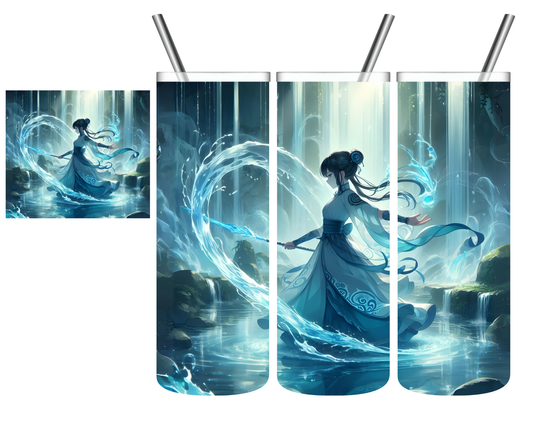 Elements Anime Water Woman 20 oz Tumbler