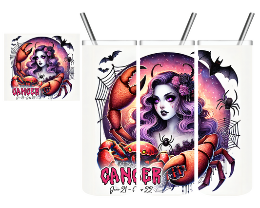 Halloween Cancer Zodiac Sign Celestial 20 oz Tumblers