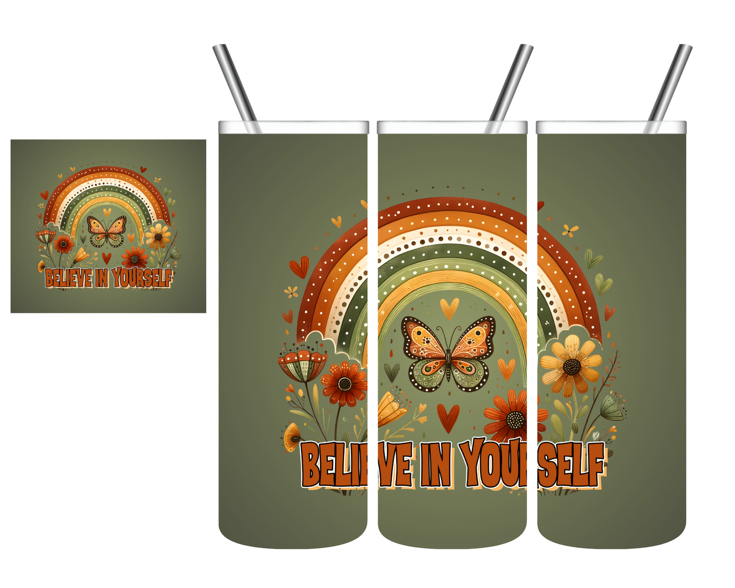 Boho Believe in Yourself 20 oz Tumbler