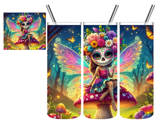 Sugar Skull Fairy 20 oz Tumbler